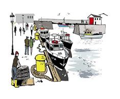 Papier Peint poster panoramique LE PORT 4 x 2,70 m | DÃ©co et photo murale XXL QualitÃ© HD Scenolia
