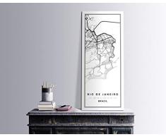 Bonamaison DÃ©coration Murale en Toile, Multicolore, 60 x 140 cm