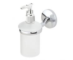 Haceka 1138862 Distributeur Savon Acier Inoxydable, Chrome, 23 x 17 x 6,2 cm