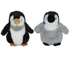 Enesco Peluches Kalidou Peluche Pingouin, 12Â cm, Polyester, Gris, 10Â x 10Â x 12Â cm