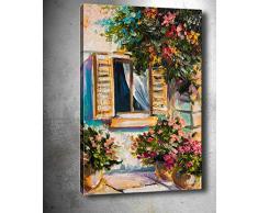 Bonamaison Peinture sur toile, multicolore, 50 x 70 cm