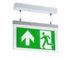 Knightsbridge Spot durgence LED 230 V IP20 3 W (Utilisation Non maintenue Uniquement) 3 W Blanc, Polycarbonate, Vert, Ceiling Exit