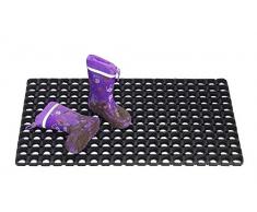 Hamat Noir Tapis dextérieur, paillasson, 100x150, 3502101007