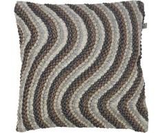 Dutch Decor Coussin Ingo 45x45 cm Taupe/Multi - Coussins Déco - Oreiller Décoratif - Déhoussable - Zippé