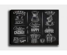 Bonamaison Peinture sur toile, multicolore, 50 x 70 cm - ConÃ§u et fabriquÃ© en Turquie