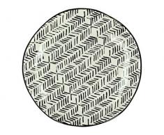 J. Kersten BV Plat de Service en cÃ©ramique Noir 15,5 x 15,5 x 1,5 cm