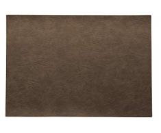 ASA Vegan Set de Table en Cuir synthétique Nougat 46 x 33 cm