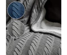 Barceló Hogar 0 Plaid modèle Bristol 131 X 161 cm Gris