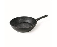 Galileo Casa 5901788 MartelÃ© noir Wok 28 forgÃ© Soft Touch, aluminium