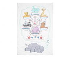 Jack Dempsey 4060â898Â Stamped Blanc Couette Berceau Dessus, Multicolore, 40Â x 152,4Â cm