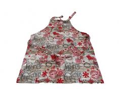 Viscio Trading Maison & Christmas Tablier de Noël, Coton, Multicolore, 1 x 80 x 60 cm