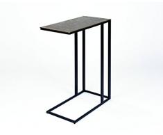 Lambert Nara Table dappoint en Aluminium Noir 51 x 26 x 62 cm