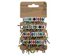 Guirlande avec Perles, 1m Ruban Blanc