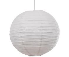 Loxton Lighting Lot de 5Â grands 40,6Â cm Regular Fil Lanterne, papier, Blanc