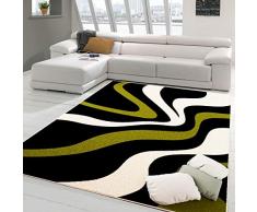 PETTI Artigiani Italiani - Tapis, Tapis moderne, Tapis de salon, Tapis de chambre Ã coucher, Vert, 115x160cm