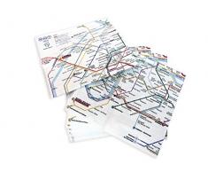 Winkler - Serviette de table - Serviette de table 100% PAPIER - Essuie-main - Serviette de cuisine - Serviette douce et confortable - Assortis Blanc - Plan RATP