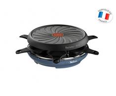 TEFAL Raclette Colormania 2-en-1 Appareil à Raclette et Grill Revêtement Antiadhésif Easy Plus 6 Coupelles Compatible Lave-Vaisselle 850 W RE12A401