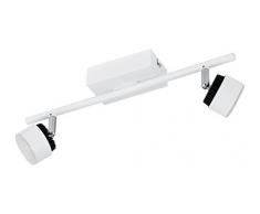 Eglo Lampe Spot LED armento/2Â Blanc/Noir 93853Â E