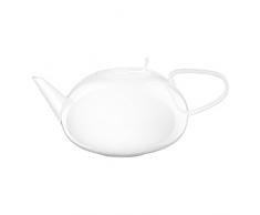 ASA 2016013 á Table Théière avec passoire Céramique Blanc Brillant, 16,10 x 16,10 x 9,45 cm