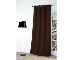 FENETRE SUR COUR Rideau Occultant 230G, Cafe, Taille 140x180