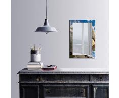 Bonamaison DÃ©coration Murale Impression sur Miroir EncadrÃ© sur Toile, Dimensions: 40 x 60 Cm - ConÃ§u et fabriquÃ© en Turquie