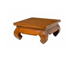 INSIDE Table Basse Design Opium 30x30 cm en Teck