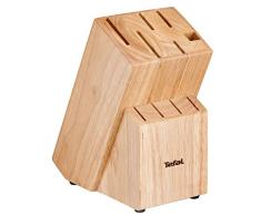 Tefal K0973114 Heritage Bloc de 10 Couteaux, Bois, 16 x 11,5 x 21,2 cm