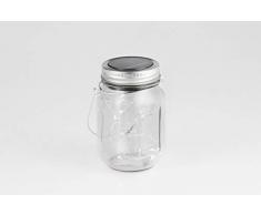 LED LOVERS Lumiere Decorative Solaire LED, Lampe Solaire Exterieur Jardin, Lumiere Solaire Exterieur, Lampe Decoration Salon et Exterieur, Bocaux Mason Jar, Lot de 3