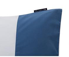 Lexington Drap Plat avec Bord embozo Ligne 290x180x0.02 cm Blanc/Bleu