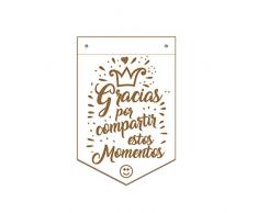 dayka Trade Sculpture et de bois, multicolore, 8.4Â x 5.5Â cm