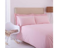Charlotte Thomas Tour de lit en Percale 1 Personne Rose uni