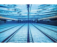 Papier Peint déco poster PISCINE 3 x 2,70 m | Déco et photo murale XXL Qualité HD Scenolia
