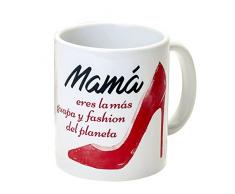 Mopec Tasse cÃ©ramique Maman dans Une boÃ®te Cadeau, Porcelaine, Blanc, 8.1Â x 8.1Â x 9.5Â cm