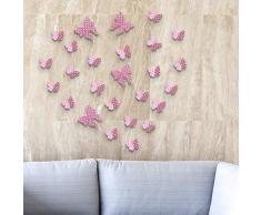 Wallflexi Mural Autocollants Fraise Papillons Amovible Auto-AdhÃ©sif Murals CafÃ© HÃ´tel Restaurant Bureau Maison DÃ©coration