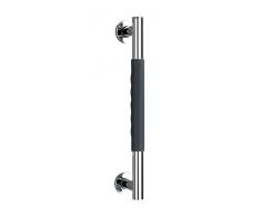 WENKO 23284100 PoignÃ©e de sÃ©curitÃ© Secura 40,5 cm - PoignÃ©e de sÃ©curitÃ© en salle de bain pour la baignoire ou le WC, Acier Inoxydable, 40.5 x 5 x 9 cm, Anthracite