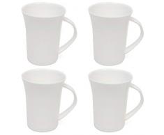 Maxwell Williams 5245566 Coffret à café en cachemire, tasses évasées en porcelaine anglaise