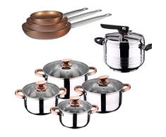 San Ignacio Batterie de Cuisine, chromé, avec Express 5 l