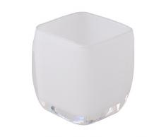 Aquagrif Snow Vase pour Le Bain, Acrylique, Blanc, 7.2Â x 7.2Â x 7.6Â cm