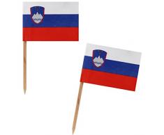 Decor Service Drapeau Picker, Bois/Papier, Multicolore, 6,8Â cm