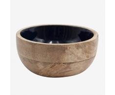 Better & Best Bol de Table dÃ©coratif, modÃ¨le : 3081102, Bois et Vernis, Mar/Bleu foncÃ©, Unique