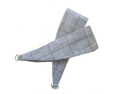 Tonys Textiles - Lot de 2 embrasses Burton pour Rideaux - Motif Ã Carreaux/Traditionnel - Gris Anthracite