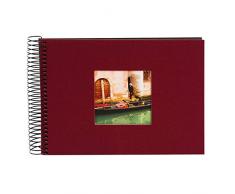 Goldbuch Bella Vista Album Photo Ã Spirales, Lin, Bordeaux, 24x17 cm