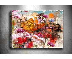 Bonamaison Peinture sur toile, multicolore, 30 x 40 cm - Conçu et fabriqué en Turquie