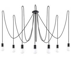 Festux Lighting Lustre en acier Noir max.600 x max.300