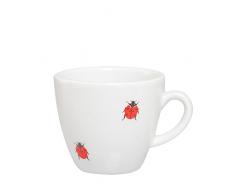 Feinkost KÃ¤fer 101651 Vaisselle, Porcelaine, Blanc/Rouge, 8 x 6 x 6 cm