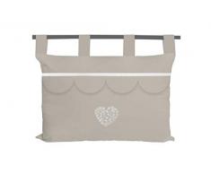 Soleil docre Secret TÃªte de lit, Coton, Ecru, 45 x 70 cm