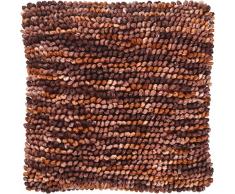 Dutch Decor Coussin Liam 45x45 cm Acajou Multi - Coussins Déco - Oreiller Décoratif - Déhoussable - Zippé