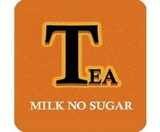 Boxer Gifts Dessous de Verre Inscription Tea Milk No Sugar