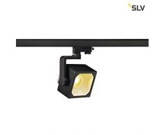 EURO CUBE spot. noir. LED 3000K. 60Â°. IRC 90. adaptateur 3 all inclus