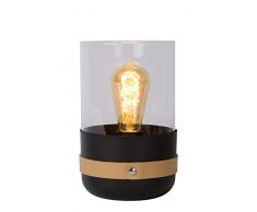 Lucide 06519/01/30 Lampe de Table, Verre, 40 W, Black